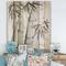 Designart - Vintage Monochrome Bamboo V - Lake House Print on Natural Pine Wood